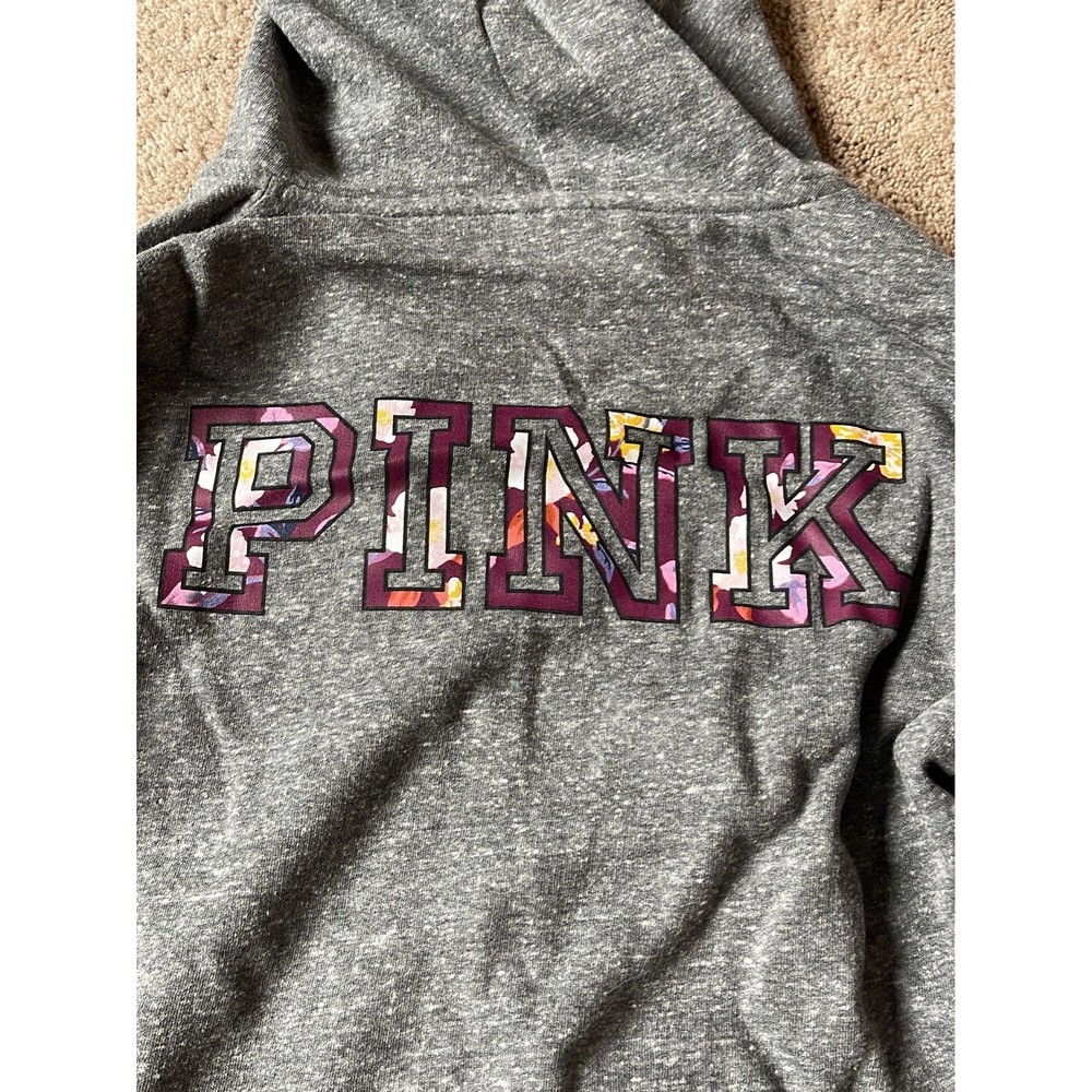 VS Pink zip up hooded jacket